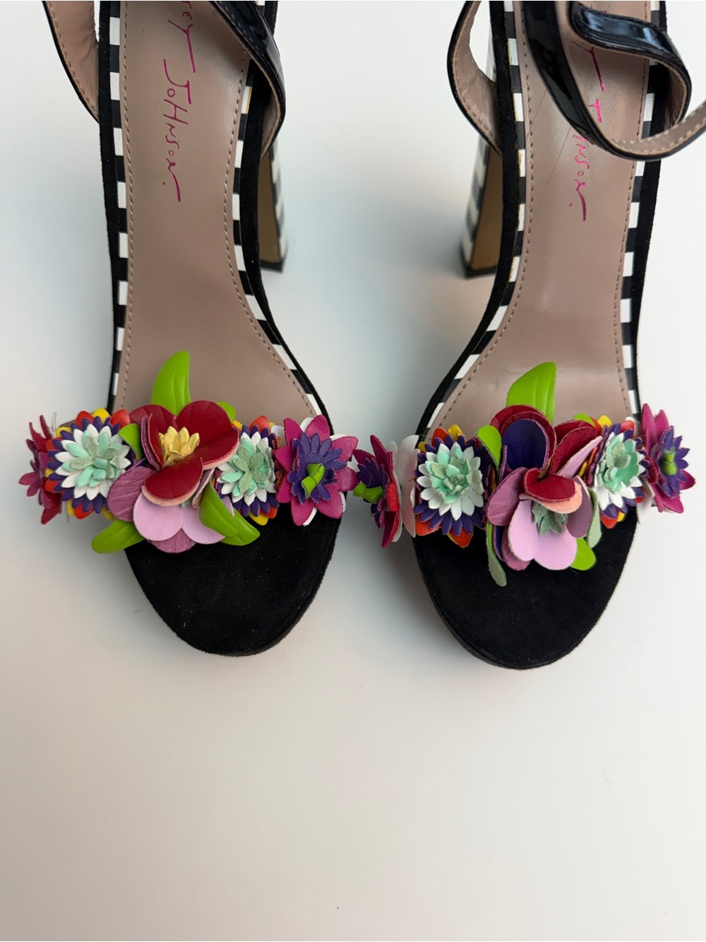 Betsey Johnson Carra Floral Platform Sandals, Size 8.5 (Fit Like 8) - Picture 3 of 8